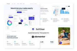 SoftGear - SaaS Elementor Template Kit