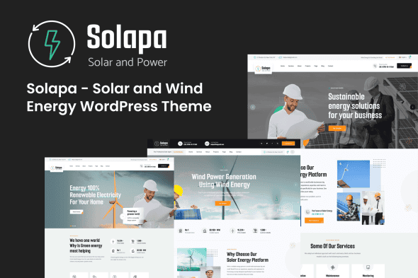 Download Solapa - Solar and Wind Energy WordPress Theme GPL WordPress Plugin
