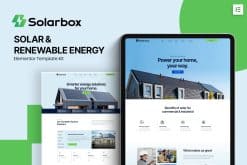 Solarbox - Solar & Renewable Energy Elementor Template Kit