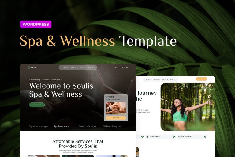 Soulis – Spa Elementor Pro Template Kit - GPLVilla