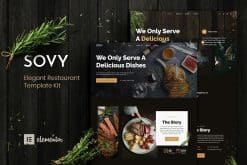 Sovy - Restaurant Elementor Template Kit