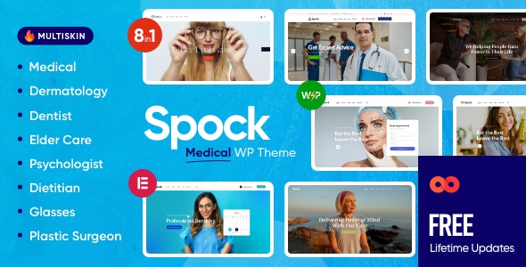 Download Spock - Medical Elementor Multi-skin WordPress Theme