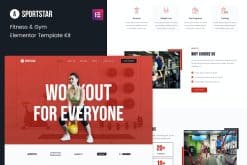 Sportstar - Fitness & Gym Elementor Template Kit