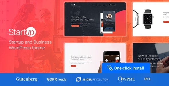 Download Startup Company - WordPress Theme for Business & Technology