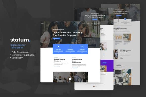 Statum - Business & Agency Elementor Template Kit