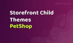 WooCommerce PetShop Storefront Child Theme