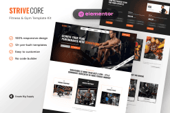 StriveCore – Fitness & Gym Elementor Template Kit