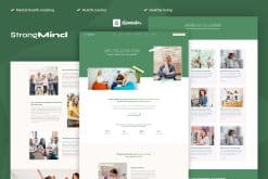 StrongMind - Mental Health & Psychologist Elementor Pro Template Kit