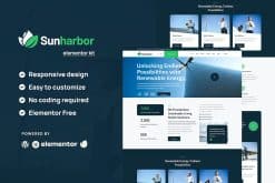 SunHarbor - Solar and Renewable Energy Elementor Template Kit