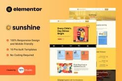 Sunshine - Cheerful Daycare Elementor Template Kit