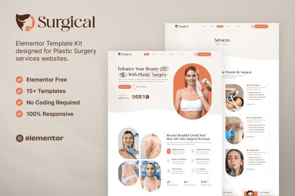 Surgical - Plastic Surgery Clinic Elementor Template Kit