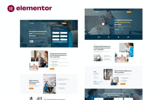 Susty - Homecare & Private Nursing Services Elementor Template Kit