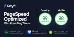 Download Swyft - PageSpeed Optimized WordPress Blog Theme GPL WordPress Plugin