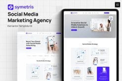 Symetris - Social Media Marketing Agency Elementor Template Kit