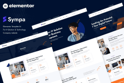 Sympa – IT Solutions & Technology Elementor Template Kit