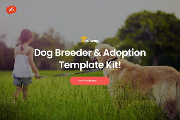 Tailwag - Dog Breeder & Adoption Elementor Template Kit