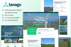 Tanago - Green Renewable Energy Elementor Template Kit