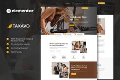 Taxavo - Tax Advisor & Financial Consulting Elementor Template Kit