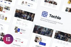 Techie | Tech Company & Digital Startup Elementor Template Kit