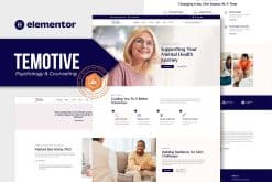 Temotive - Psychology & Counseling Elementor Template Kit