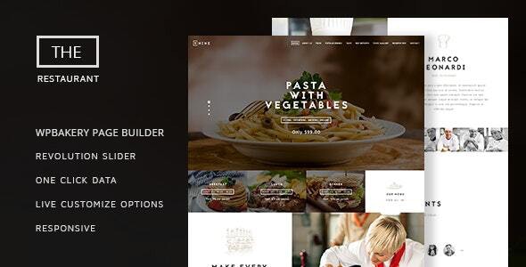 Download The Restaurant - Restauranteur and Catering One Page Theme