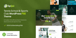 TopSpin ‚Äì Tennis School & Sports Club FSE WordPress Theme
