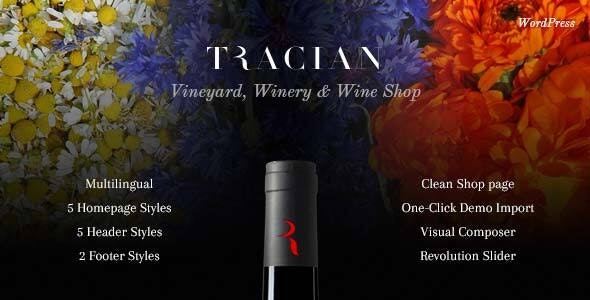 Download Tracian - Wine WordPress Theme