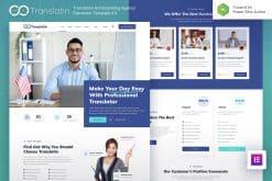 Translatin - Translation Services & Interpreting Agency Elementor Template Kit