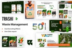 Trashi – Waste Management & Recycling Elementor Pro Template Kit