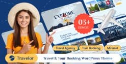 Download Travelor - Travel & Tour Booking WordPress Theme GPL WordPress Plugin