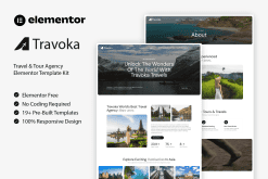 Travoka – Travel & Tour Agency Elementor Template Kit