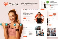 Treina - Personal Trainer & Fitness Elementor Template Kit