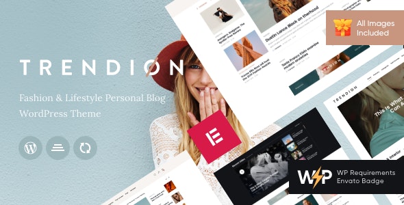 Download Trendion | A Personal Lifestyle Blog and Magazine WordPress Theme