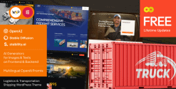 Truck - Logistics & Transportation Shipping WordPress Theme