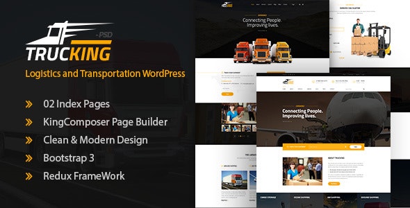 Download Trucking - Logistics and Transportation WordPress Theme