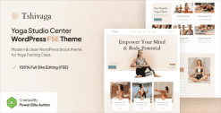 Tshivaga – Yoga Studio & Training Center FSE WordPress Theme