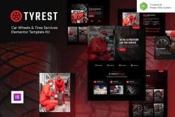 Tyrest - Car Tire & Wheel Service Elementor Template Kit