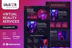 UbikVR - Virtual Reality Services Elementor Template Kit