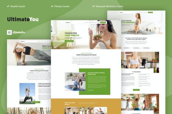 UltimateYou - Health Coach Elementor Template Kit