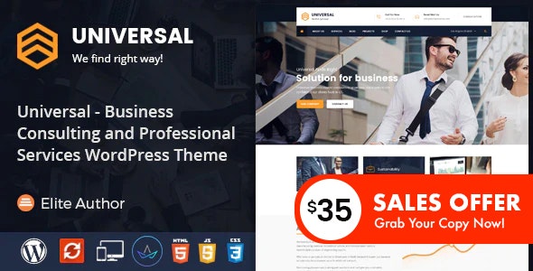 Download Universal - Business Consulting and Professional Services WordPress Theme