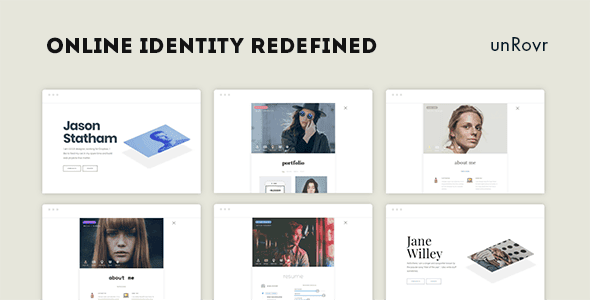 Download unRovr - Animated vCard WordPress Theme