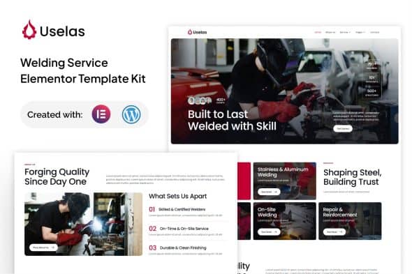 Download Uselas – Welding Service Elementor Template Kit