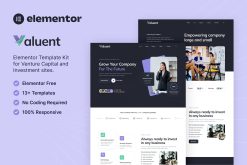 Valuent - Venture Capital & Investment Elementor Template Kit