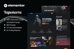 Vapemorra - Vape Store Elementor Template Kit