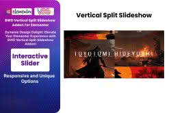 Download Vertical Split Slideshow Addon For Elementor GPL WordPress Plugin