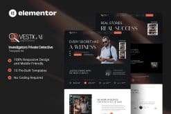 Vestigae – Investigators Private Detective Elementor Template Kit