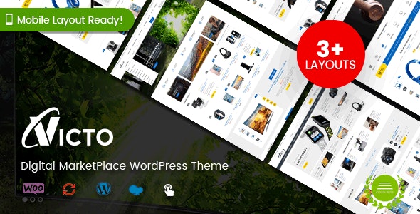 Download Victo - Digital MarketPlace WordPress Theme (Mobile Layouts Included)