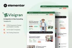 Visigran – Immigration & Visa Consulting Elementor Template Kit