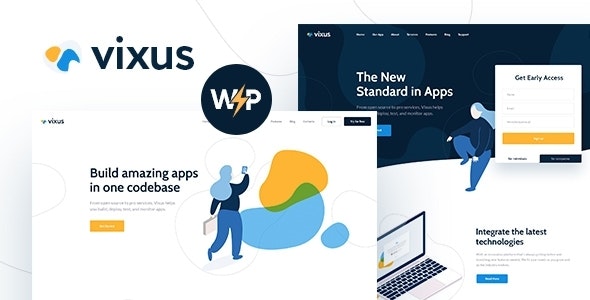 Download Vixus | Startup & Mobile App WordPress Landing Page Theme