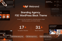 Download Webrand - Branding Agency WordPress Block Theme GPL WordPress Plugin